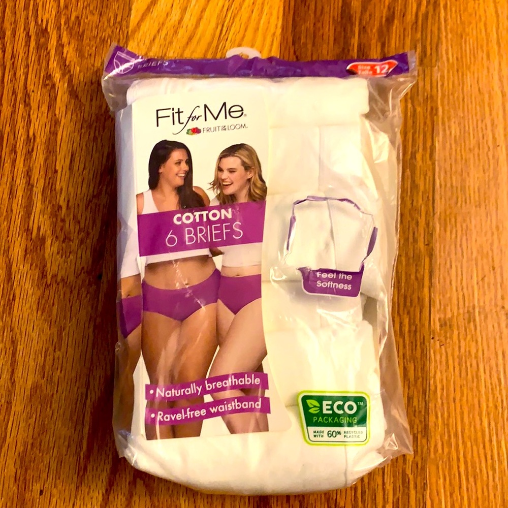 6 Cotton women’s Briefs Size :12